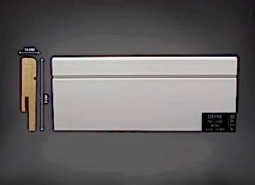 Defne 8 cm Beyaz Pvc Süpürgelik