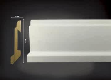 Kule 12 cm Beyaz Soft Touch Süpürgelik
