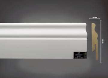 GT 10 cm Beyaz Soft Touch Süpürgelik