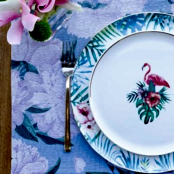 Blue Rose Amerikan Servis Kumaş 4'lü Set 50*35