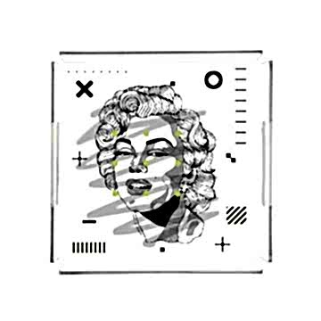 Marilyn Monroe Pleksi Tepsi PT2137 - 40cm*40cm