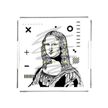 Mona Lisa Pleksi Tepsi PT2139 - 40cm*40cm